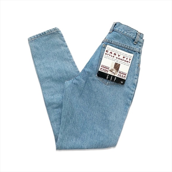 VINTAGE | Gap NWT Mom Jeans Light Wash 80s 90s - Picture 1 of 11